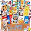 Easter Snack Box Care Package 50ct Candy Chocolates Assortment, Cookies Food Bars Basket Gift Pack Bundle for Boy Girl Friend College Student Child Adults Kids Grandkids Office