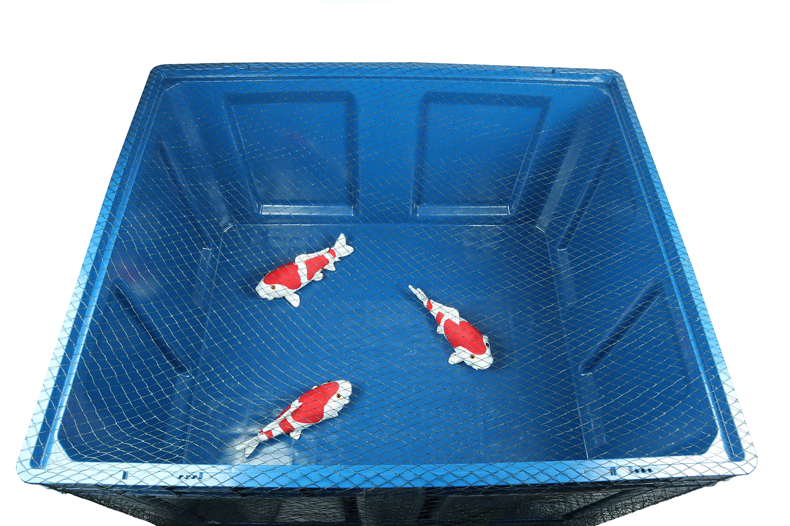 Fischhälterungsbecken 120x100x80cm - 680 Liter, Quarantänebecken | Wasserbecken für temporäre Unterbringung von Fischen, Koi, Karpfen - Fischhälterung mit Palettenkufen und Ablassstopfen