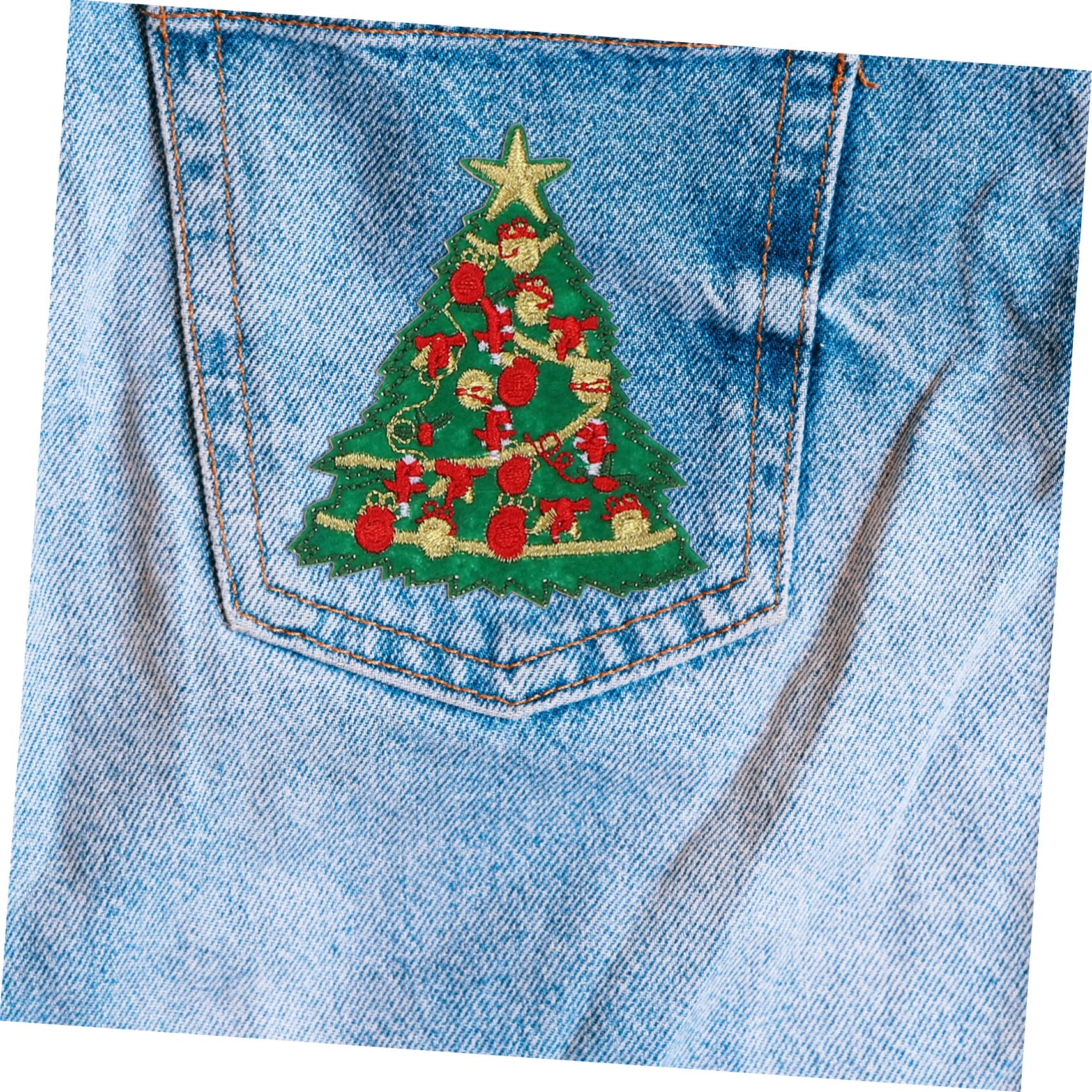 STOBOK 50stücke Weihnachtsdesign Stoffpatches Applikationen Zum Aufbügeln Für Bekleidungsreparatur Und -projekte Liebevoll Gestaltete Ornamente Für Kleidung Taschen Und Hüte