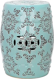 SAFAVIEH ACS4512A Medallion Ceramic Decorative Garden Stool