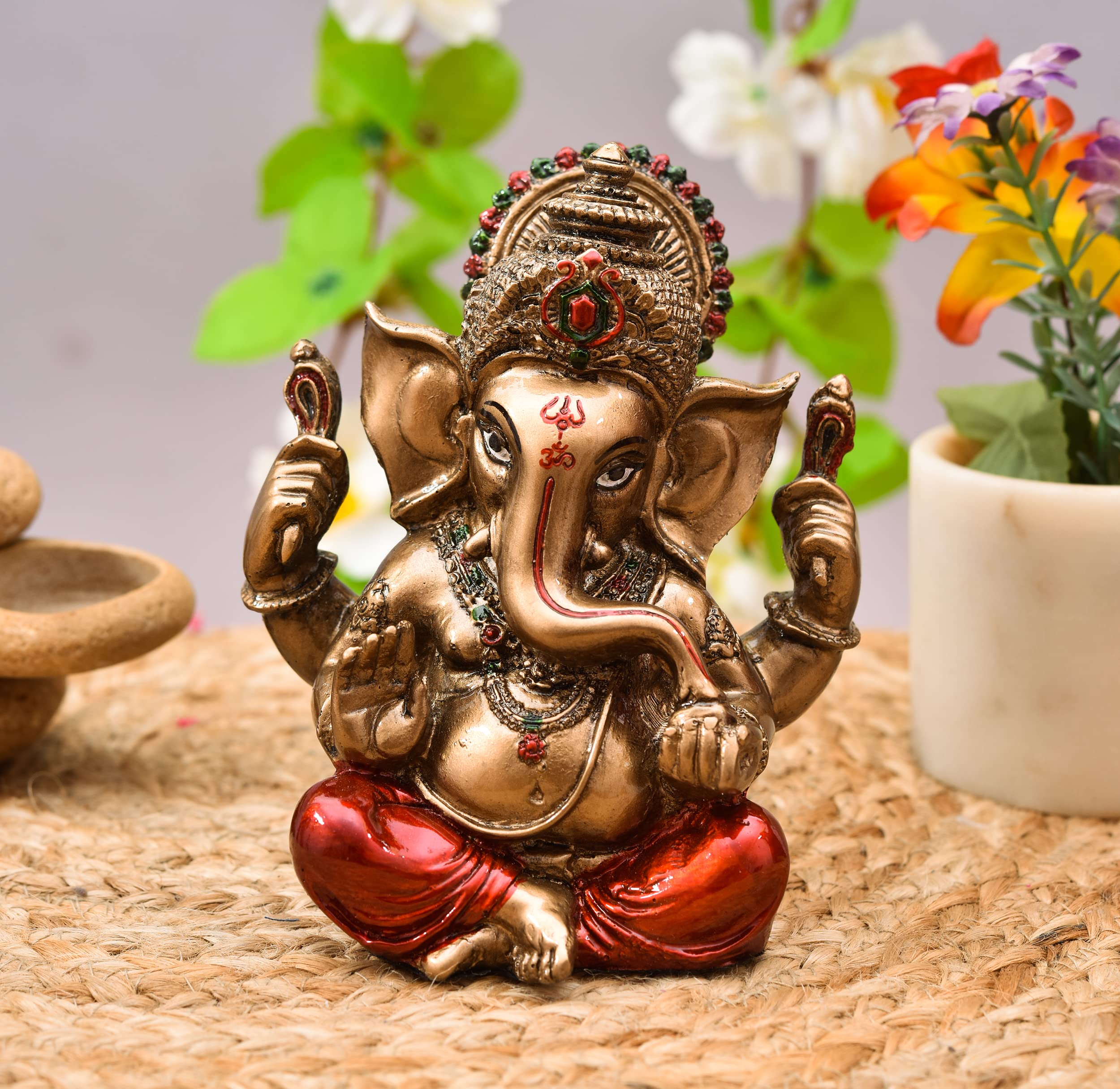 Buy Archna Handicraft Antique Look Polyresin Cold Cast Ganesh Ji for