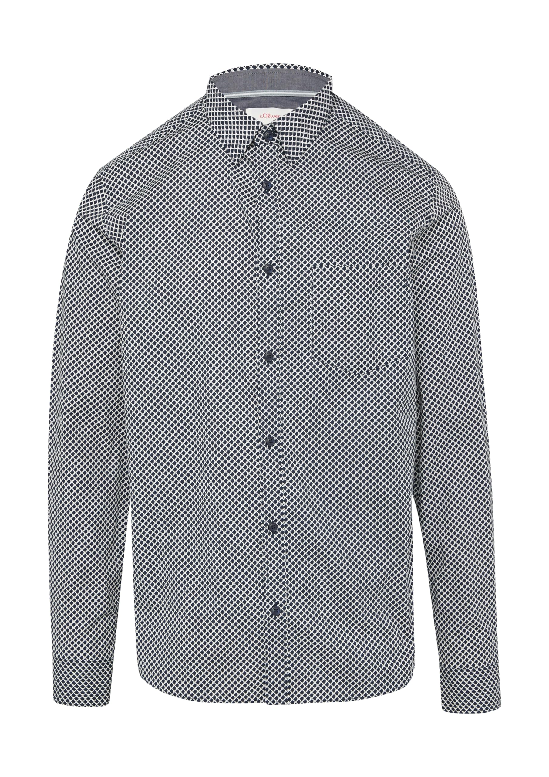 s.Oliver Men's Minimal AOP Slim Fit Shirt