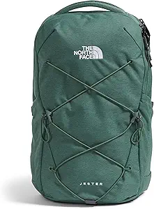 THE NORTH FACE Women's Jester Everyday Laptop Backpack | Commuter Travel Bag with Laptop Sleeve, Water-Repellent Finish, Spacious Compartment, Duck Green Dark Heather, One Size