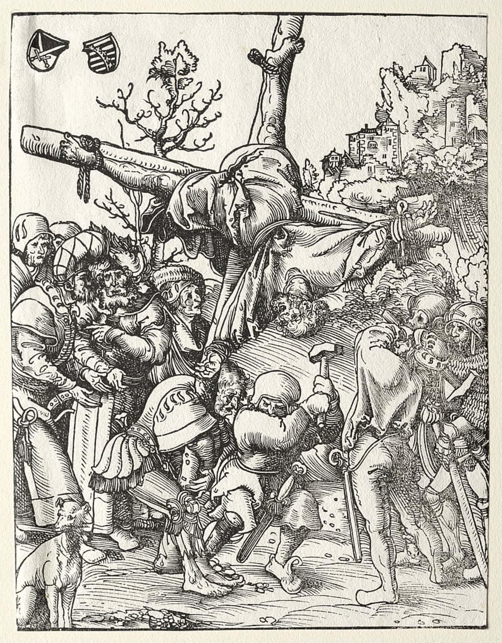 POSTERIIk Famous Print Pop Art Wall Art Graffiti the Crucifixion with the Converted Centurion by Lucas Cranach the Elder Art Prints for Home Decor 60x90cm