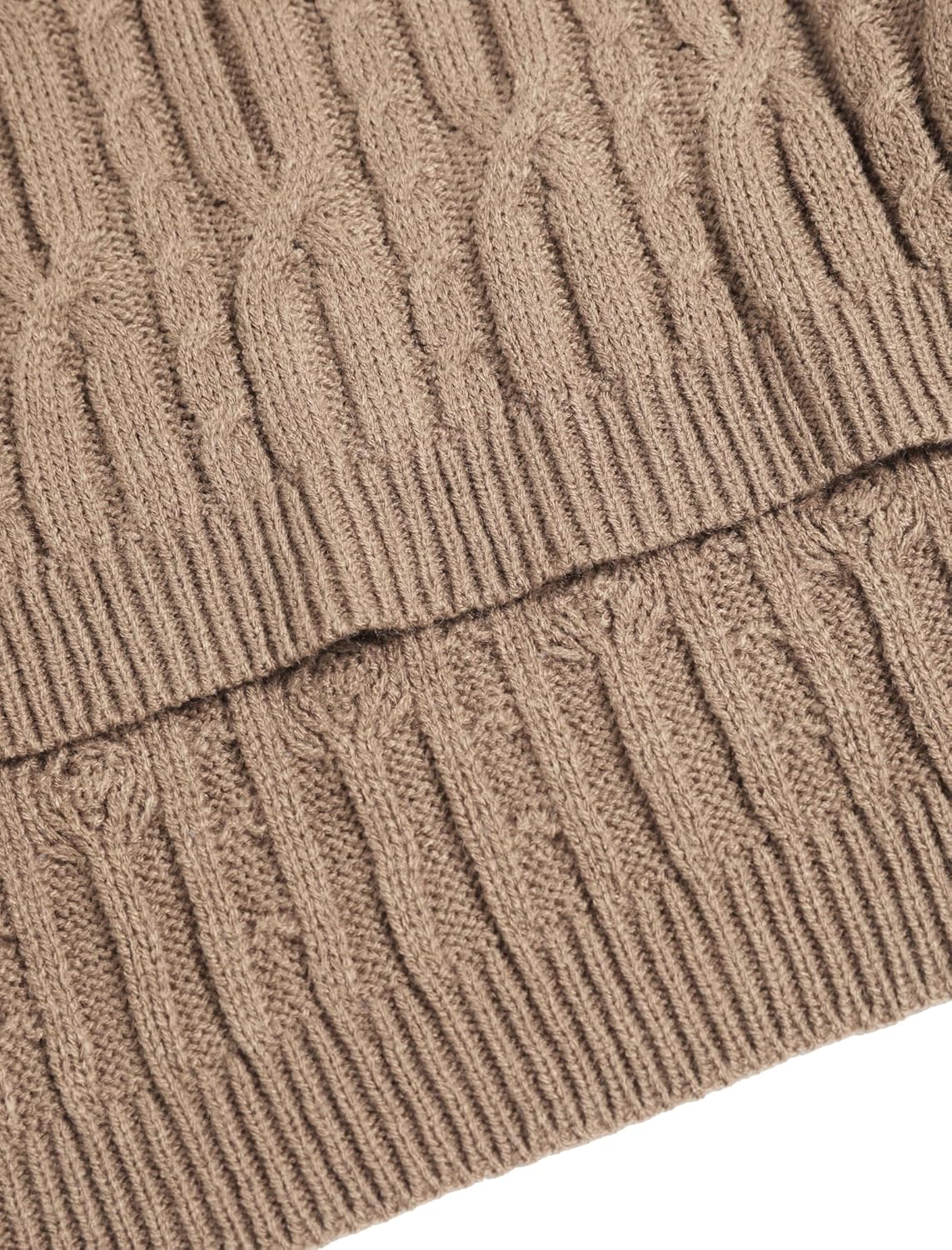 ZAFUL Womens Fall Oversized Sweaters Lightweight 2025 Cable Knit V Neck Long Sleeve Casual Loose Winter Pullover Tops - Image 9