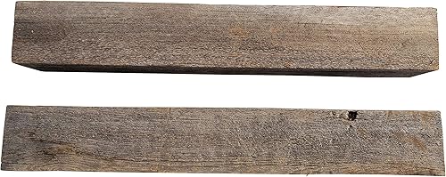 Miniatura 3 de Viga de madera rústica reciclada y desgastada para manualidades, proyectos y decoración DIY (viga de 4x4x24)