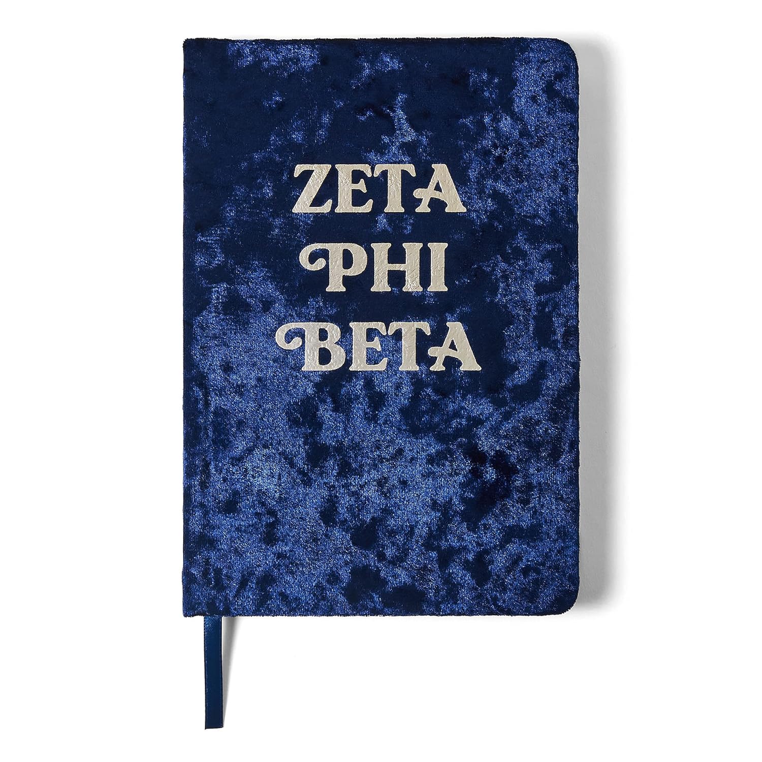Sorority Shop Zeta Phi Beta Notebook - Zeta Phi Beta Velvet Notebook with Velvet Cover, Gold Foil Imprint, Satin Ribbon, 216 Lined Pages - Sorority Journal, Zeta Phi Beta Sorority Gift
