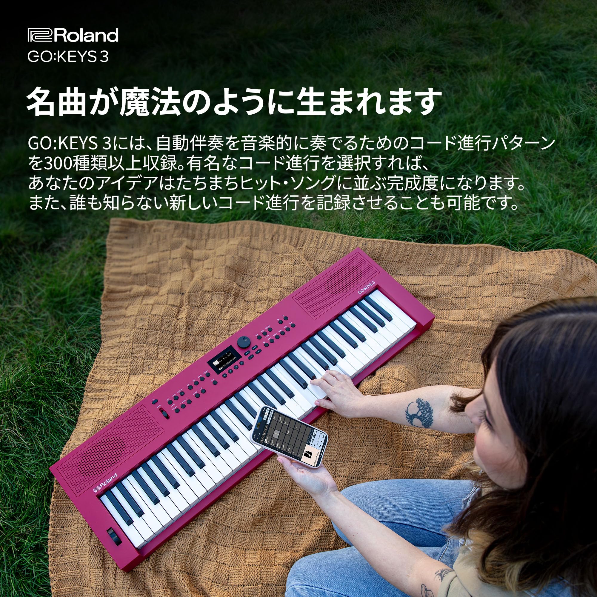 Amazon.co.jp: Roland ローランド 電子キーボード GOKEYS3-TQ 61