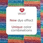 Red Heart Super Saver Bitty Stripes Mermaid Yarn - 2 Pack of 10oz/283g - 100% Acrylic - #4 Worsted (Medium) - 515 Yards - Knitting/Crochet