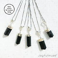 Vista 22 de Raw Emerald Necklace, Natural Small Green Genuine Pendant, Silver Gemstone Necklace, Jewelry for Women and Men, May Birthstone Gift, Energy Healing