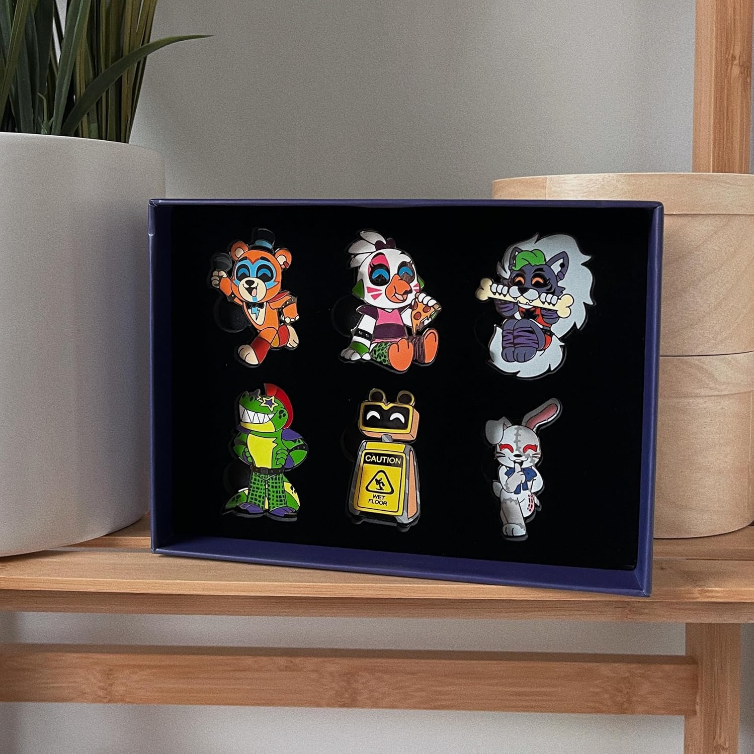 Youtooz Five Nights At Freddy's Security Breach Pin Set, Official Licensed FNAF Security Breach Pins, Collectors Box Includes 6 Pins By Youtooz Five Nights At Freddy's Collection