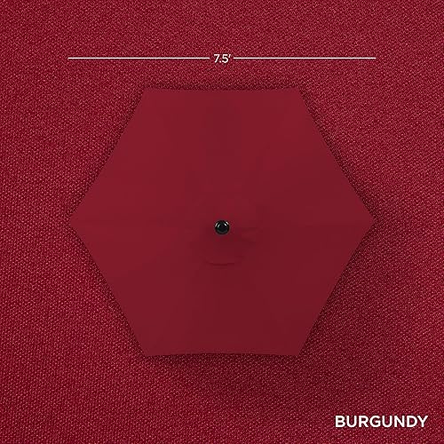 Miniatura 4 de Best Choice Products - Paraguas redondo para exteriores de alta resistencia (7.5 pies).