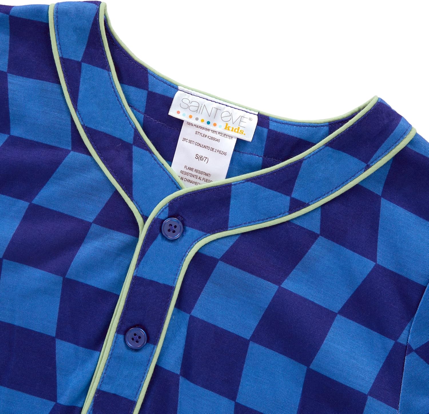 Sain Eve Kids Boys Matching 2 Piece Pajama Set - Sport Jersey Short Sleeve Button Down Shirt & Shorts - Lounge Sets for Kids - Image 3