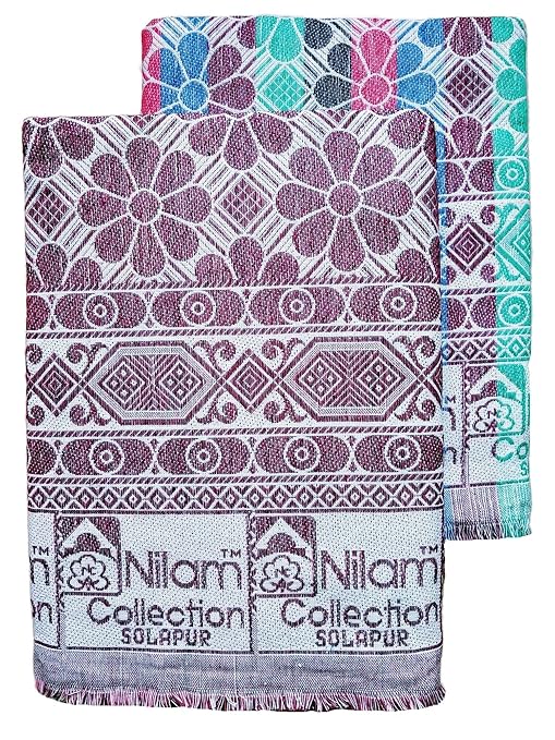 Buy Nilam Collection Solapur Chaddar Cotton Blanket/Bed Sheet Single