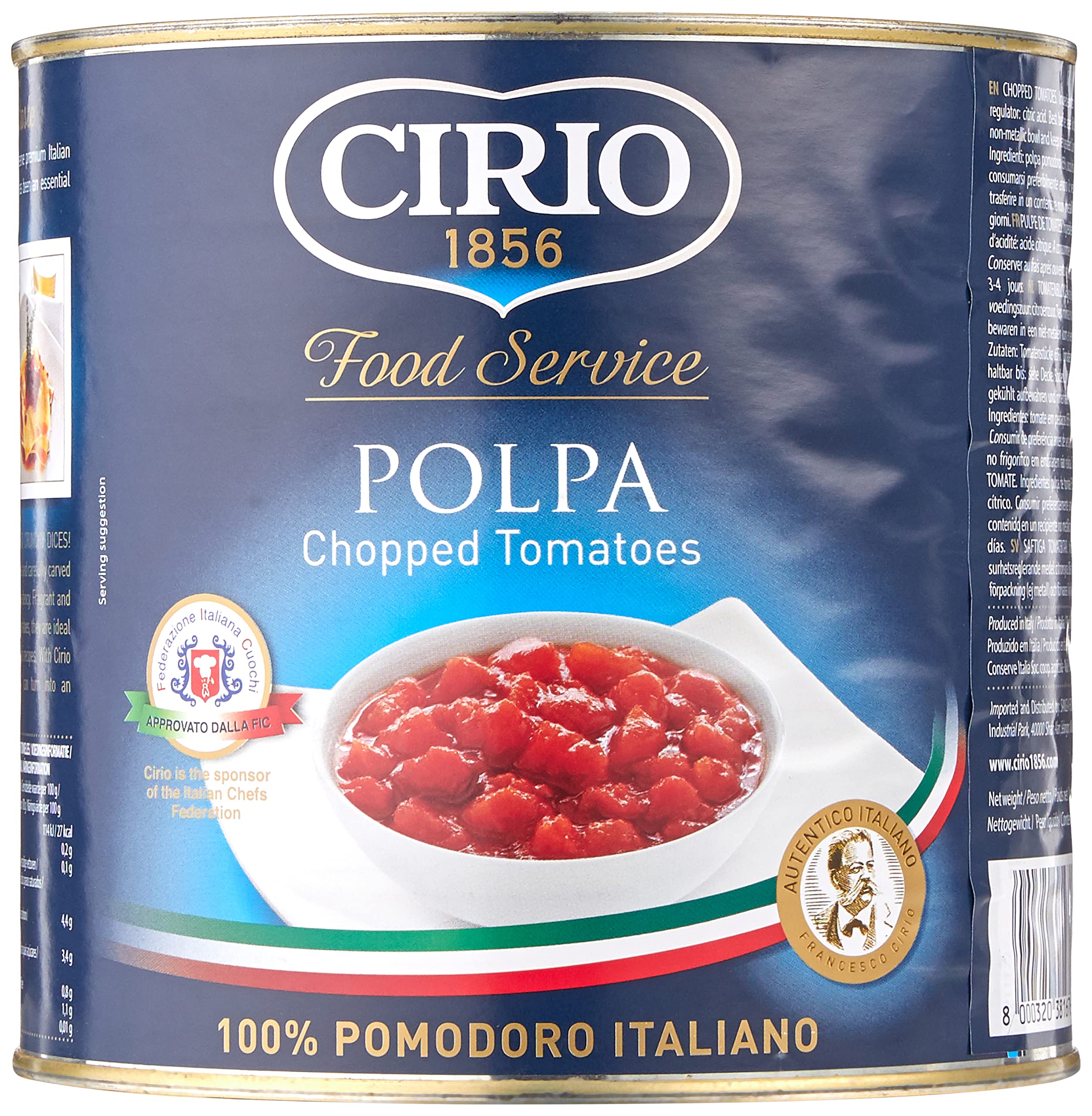 Batchelors Cirio Polpa Chopped Tomatoes, 2.5 kg