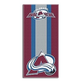Northwest NHL Colorado Avalanche Beach Towel, 30 x 60, Zone Read