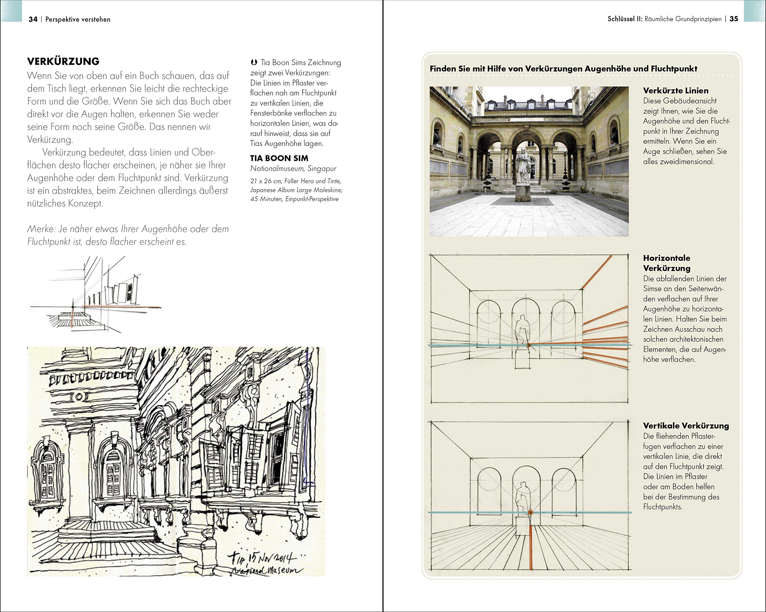 Perspektive verstehen: Einfache Techniken für das Urban Sketching