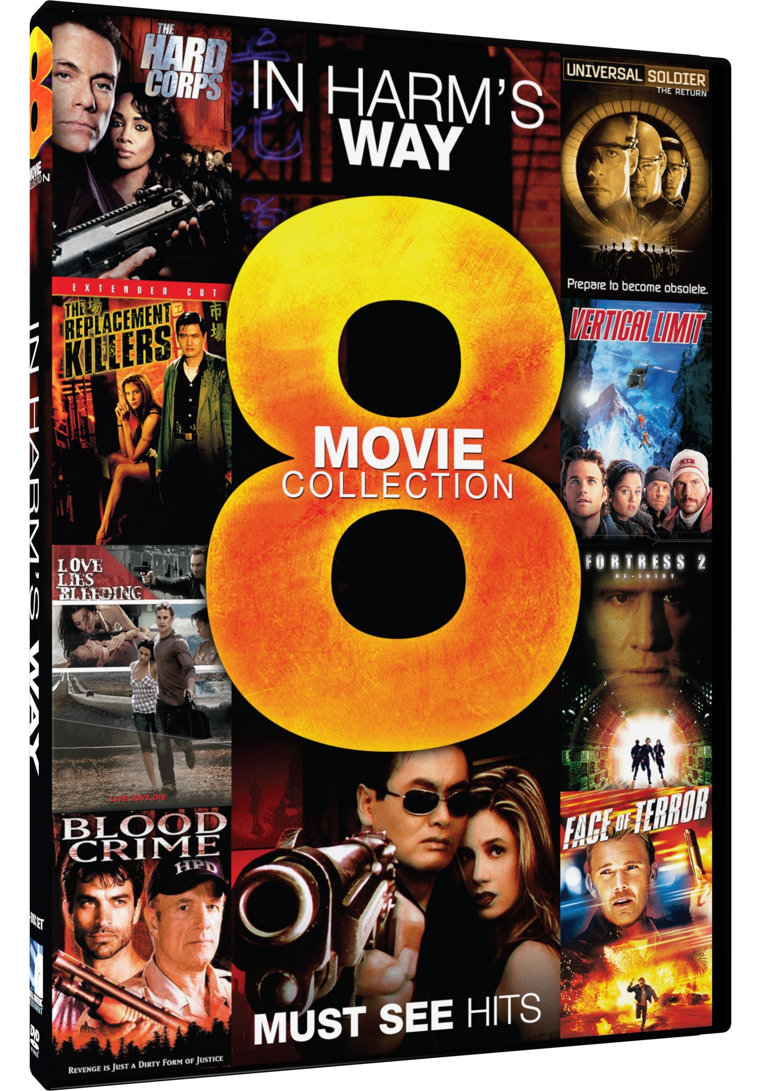 In Harms Way - 8 Movie Collection [USA] solución de entretenimiento con ocho películas variadas