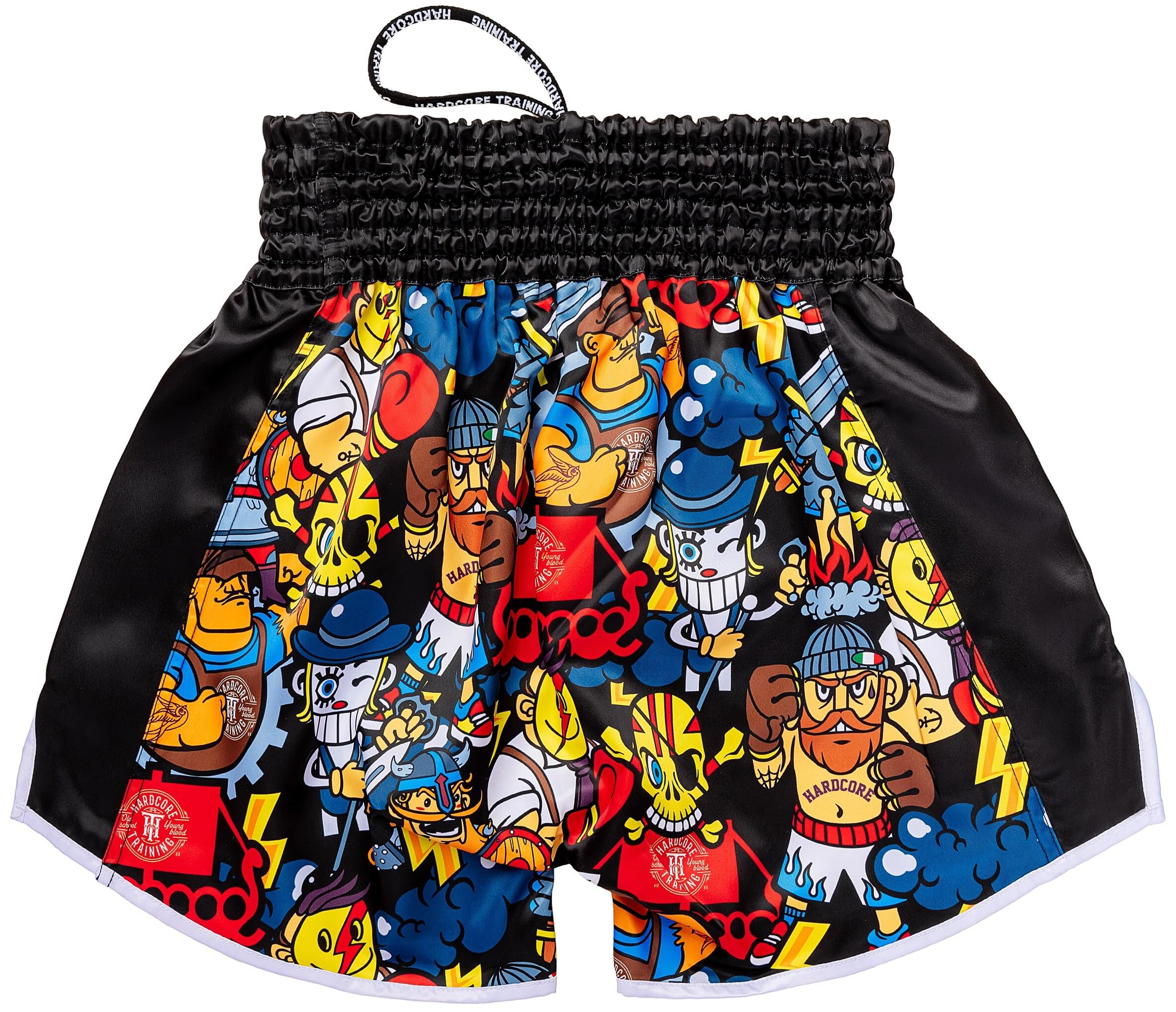 Hardcore Training Muay Thai Lucha Pantalones Cortos Shorts Hombre Kickboxing Boxeo MMA Combat Sport Sparring