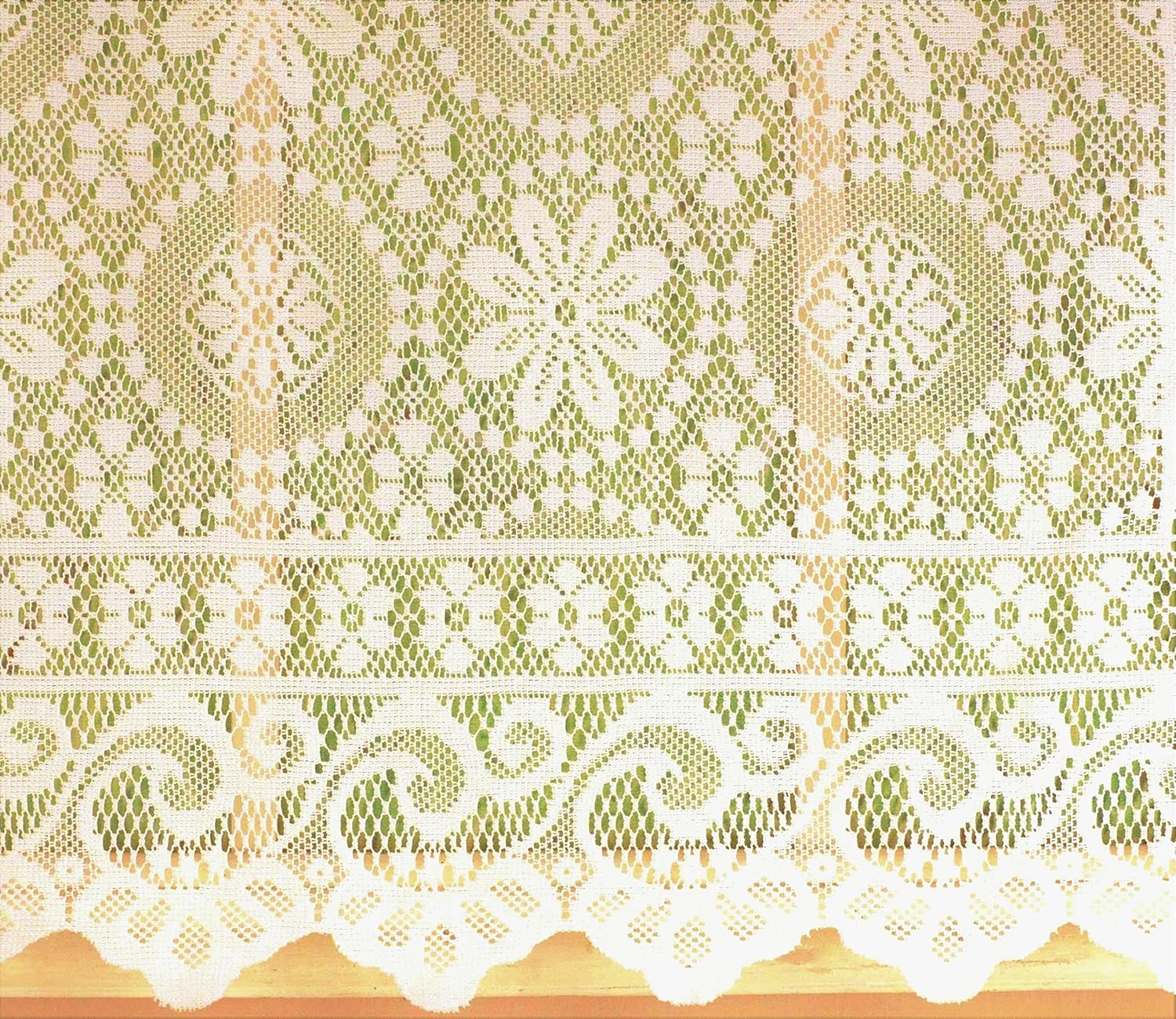 Today's Curtain Hopewell Lace Balloon Shade, Cream, 59W x 63L