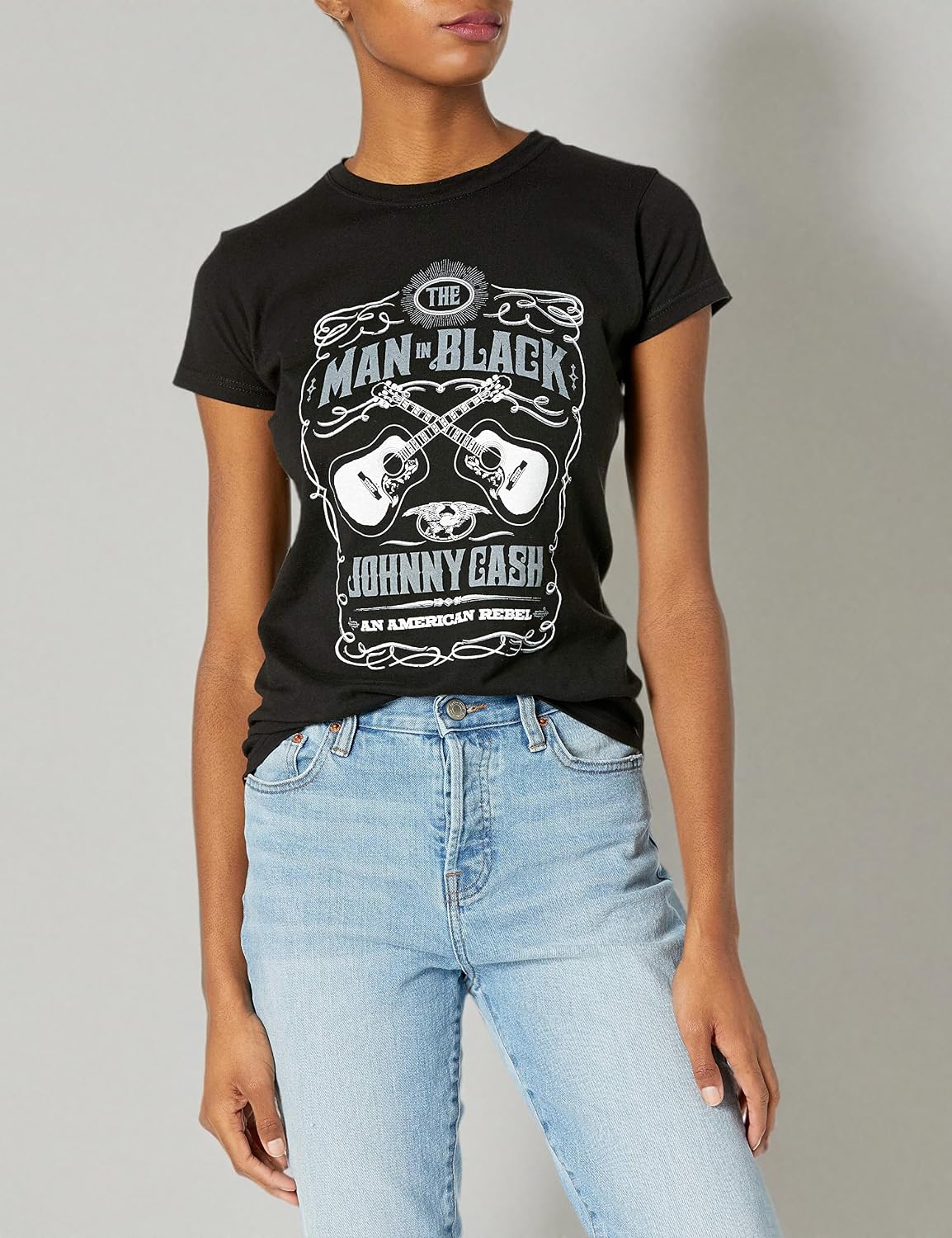 Johnny Cash Official Guitar Rebel Women's T-shirt