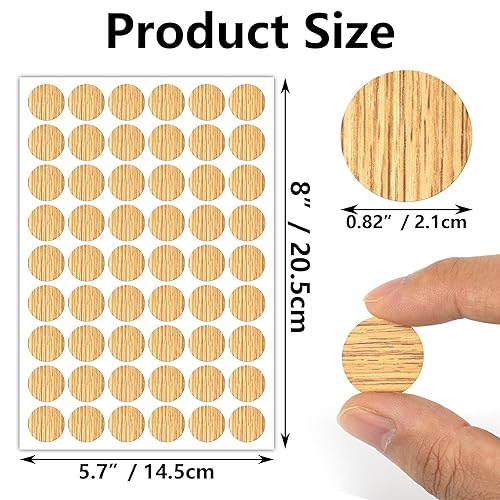 Miniatura 7 de 648 piezas de 12 colores autoadhesivos para agujeros de tornillo, calcomanías de PVC a prueba de polvo para muebles de madera, gabinete, pared,