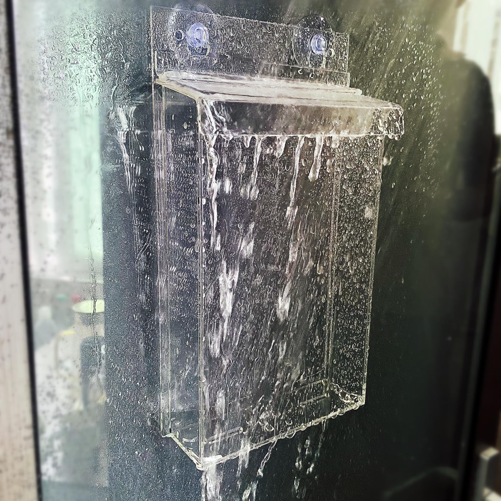 All cheerful Clear Outdoor Waterproof Brochure Holder with Lid Large Real Estate Sign Holder Flyer Display 8.5x11 Wall Mounting Literature Dispenser (