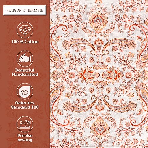 Miniatura 2 de Maison d' Hermine Manteles individuales 100% algodón, juego de 4 manteles individuales decorativos lavables de tela para regalos, comedor, fiestas