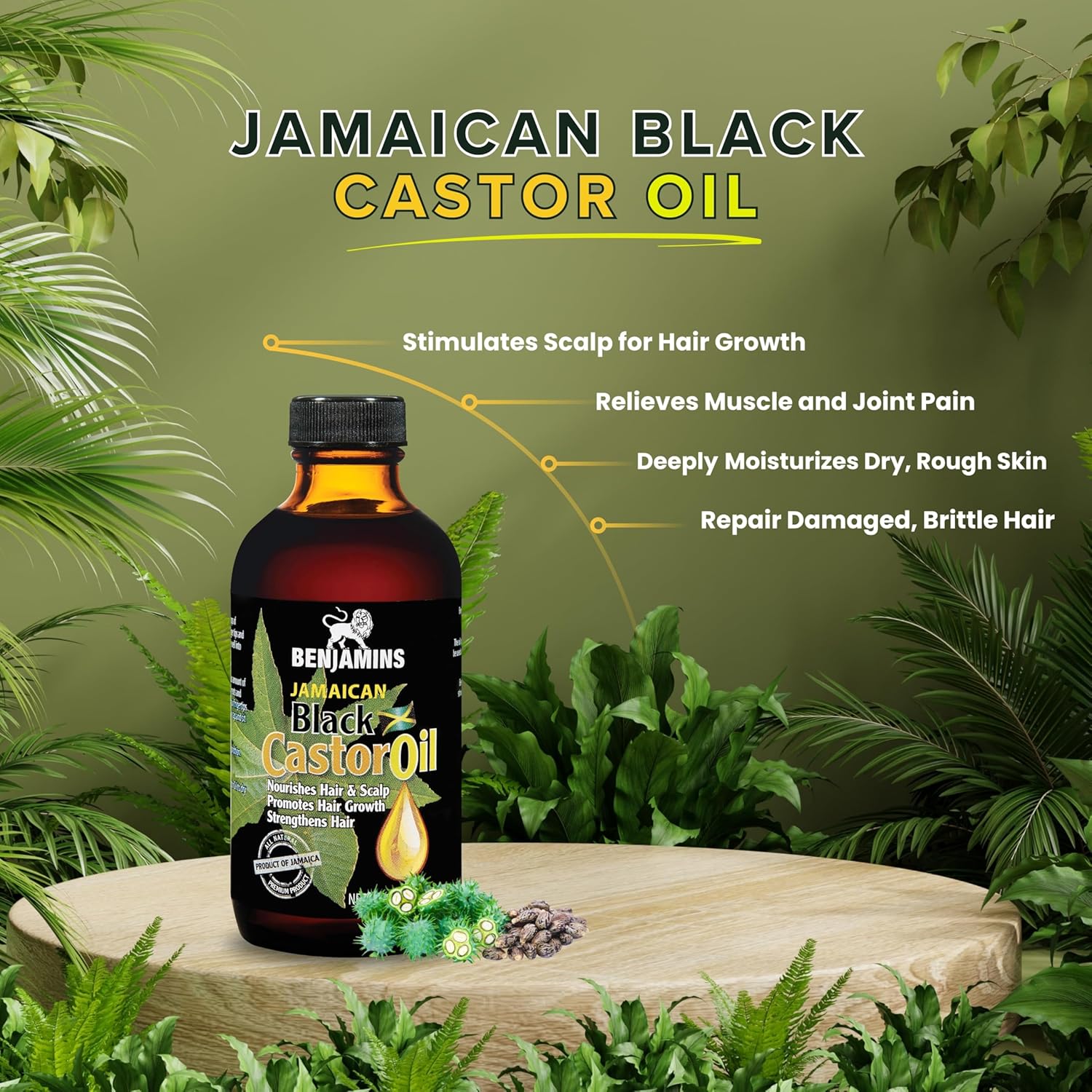 Benjamins Jamaica Black Castor Oil 120ML