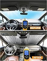 Vista 7 de YelloPro - Parasol reflectante para parabrisas delantero, reflectante, protección solar para BMW Serie 5 Sedán 2011, 2012, 2013, 2014, 2015, 2016