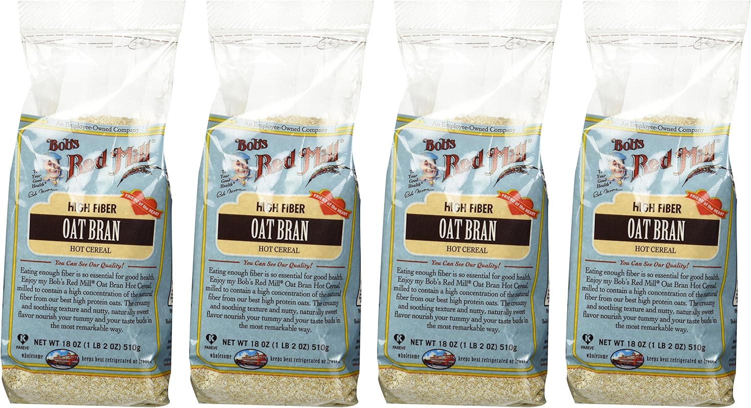 Bob's Red Mill Oat Bran Cereal Pack of 4 (4x510g) Amazon.ca