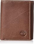 Timberland Cuir véritable pour hommes RFID Blocage Trifold Wallet, Noir, Taille unique