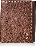 Timberland Men's Genuine Leather RFID Blocking Trifold Wallet - Secure 6-Card Slots, ID Window, Identity Theft Protection