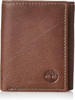 Timberland Men's Genuine Leather RFID Blocking Trifold Wallet - Secure 6-Card Slots, ID Window, Identity Theft Protection