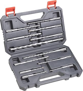 kwb SDS-Plus hammer drill set, 12-piece stone and concrete drill set, in plastic bag