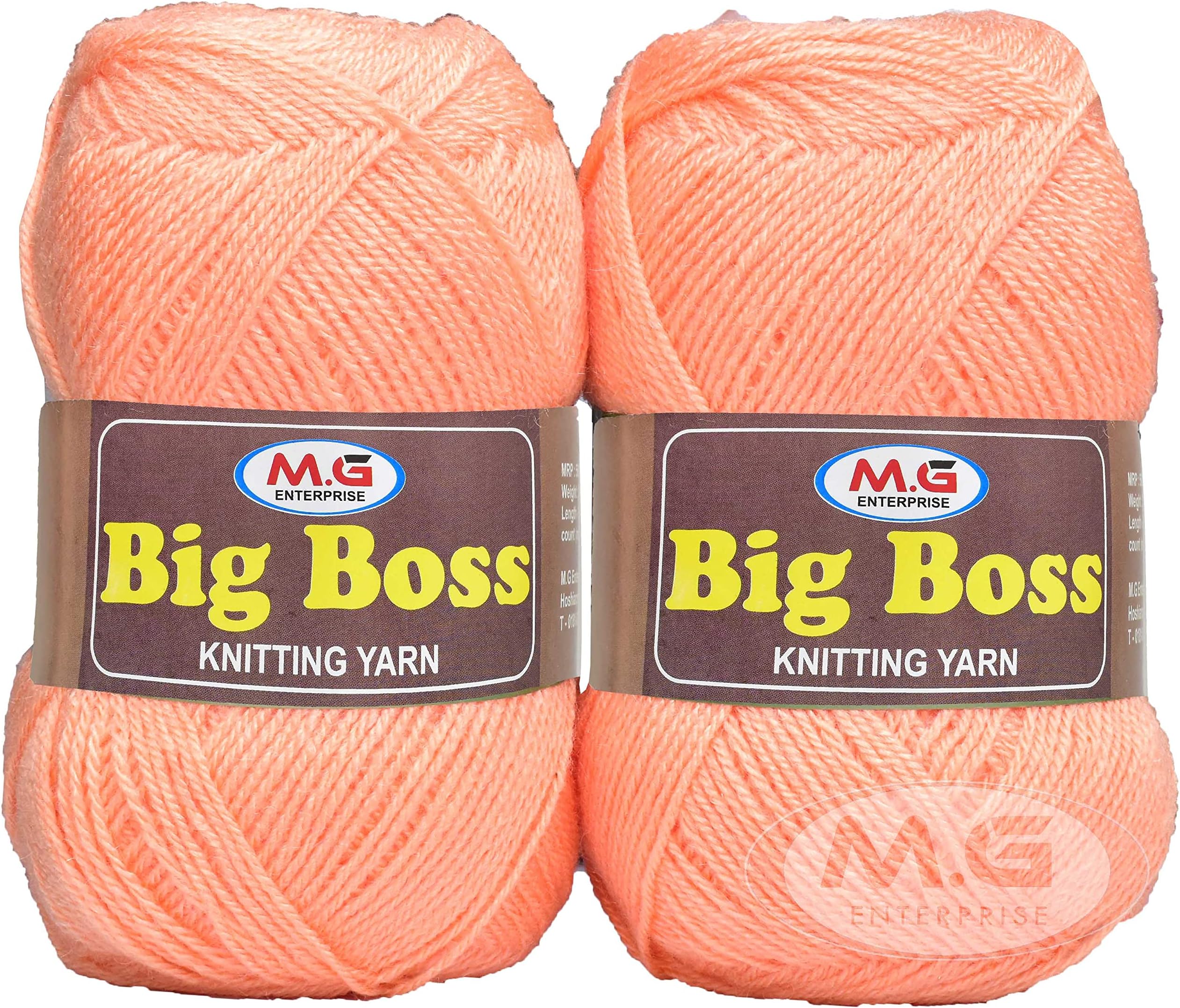 M.G ENTERPRISE Big Ball Baba (400 gm) Wool Ball Hand Knitting Wool/Art Craft Soft Fingering Crochet Hook Yarn, Needle Knitting Yarn Thread dye D