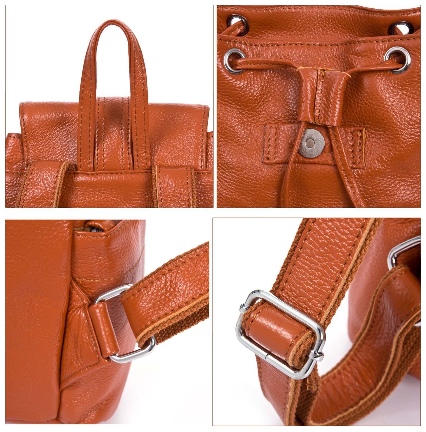 DRF Mochila Mujer de Cuero Moda Bolso para Viaje #BG-121