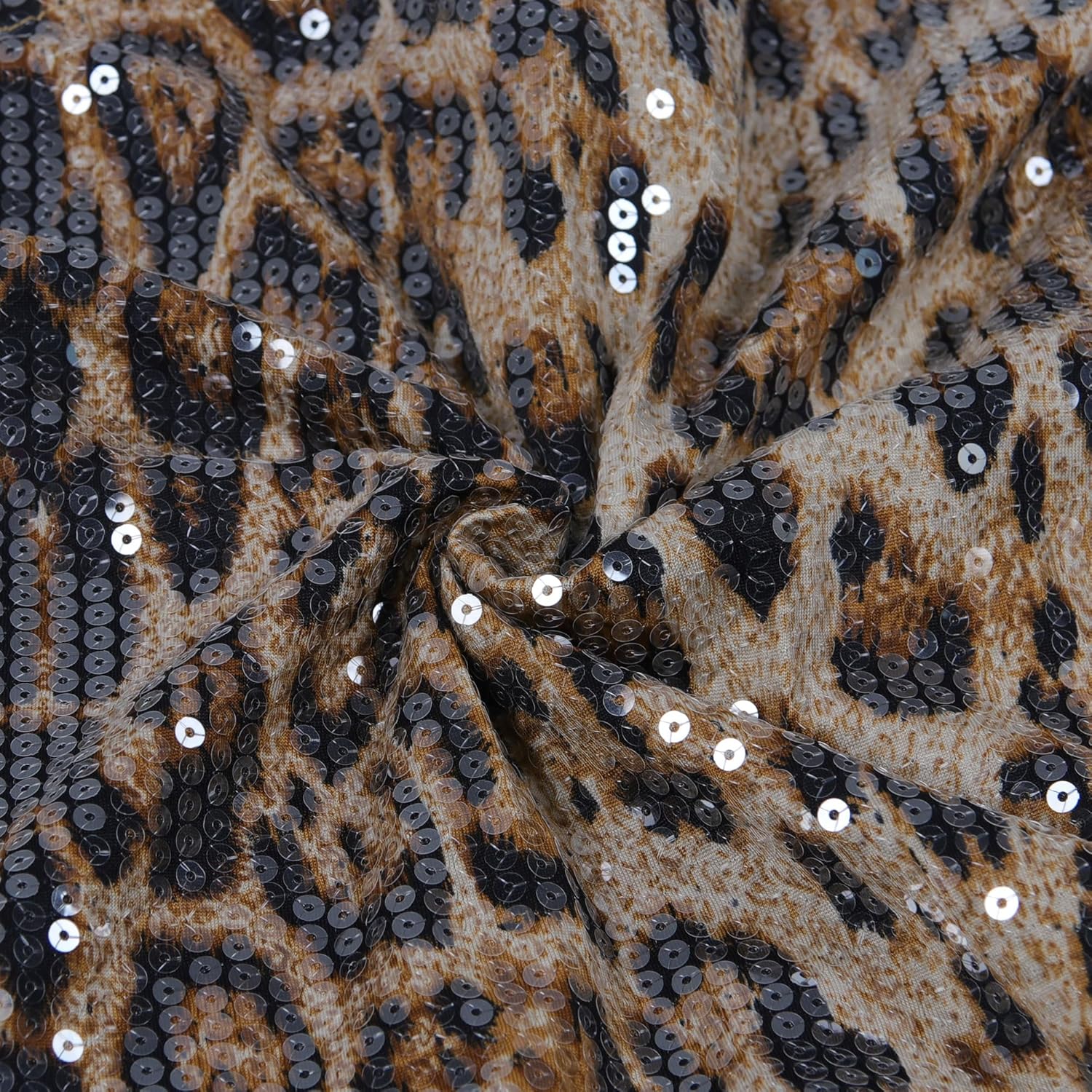 PORRCEY Women's Sexy Elegant Sequins Mesh See Through Bodycon Birthday Party Club Night Mini Dress - Image 5