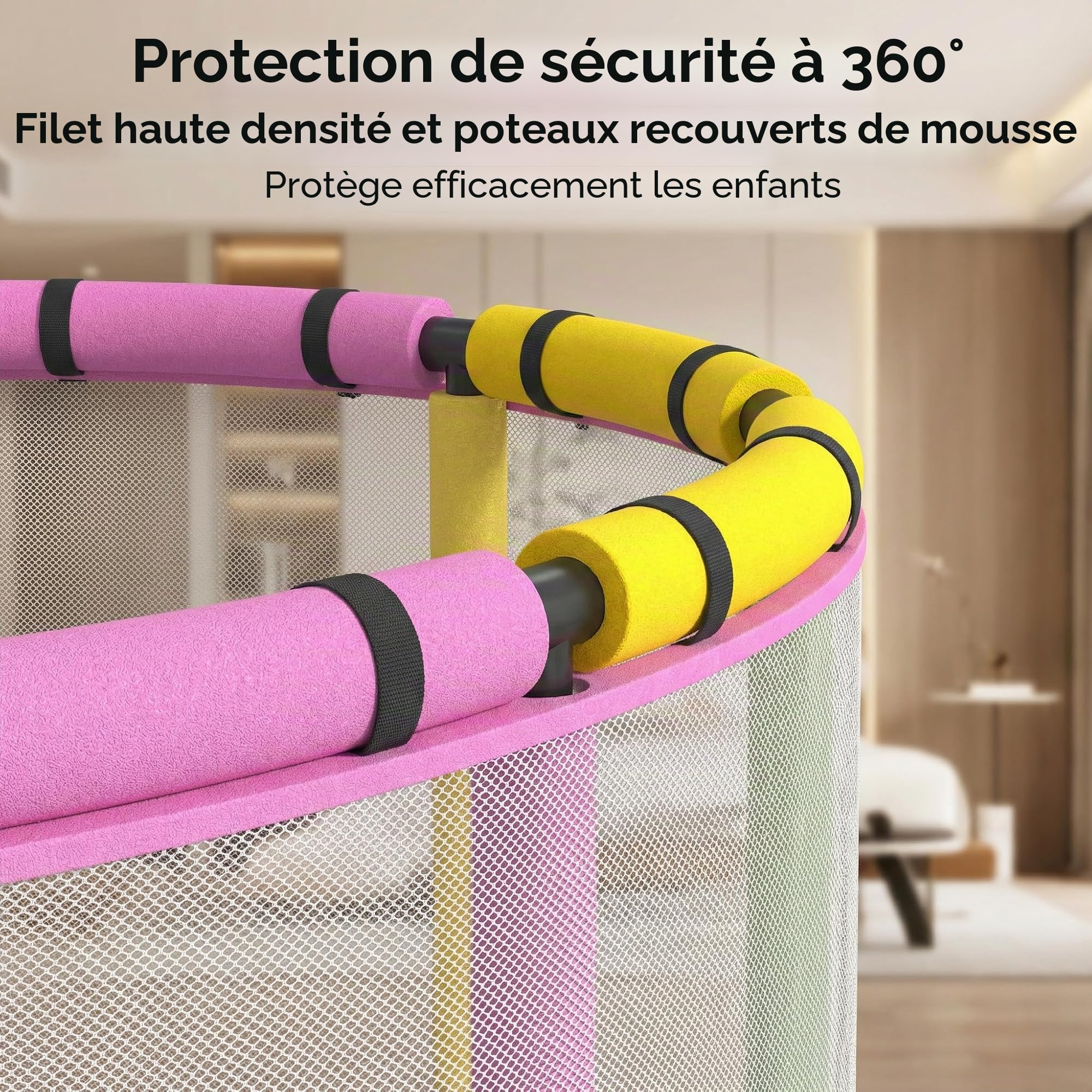 Trampoline pour Enfants, Trampoline réglable pour bébé en Bas âge avec Panier de Basket-Ball, Trampoline pour Tout-Petits d'intérieur et d'extérieur, Convient pour Les Cadeaux d'anniversaire