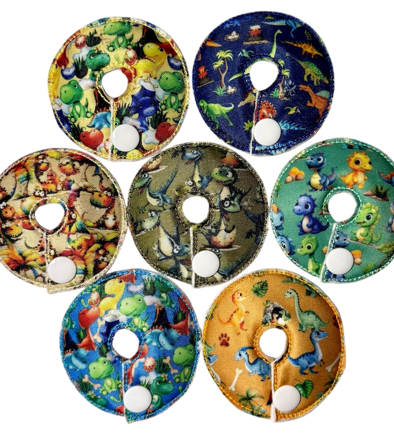 Cutie Button Pads G/j Tube Pad 5 Pack (Dinos)