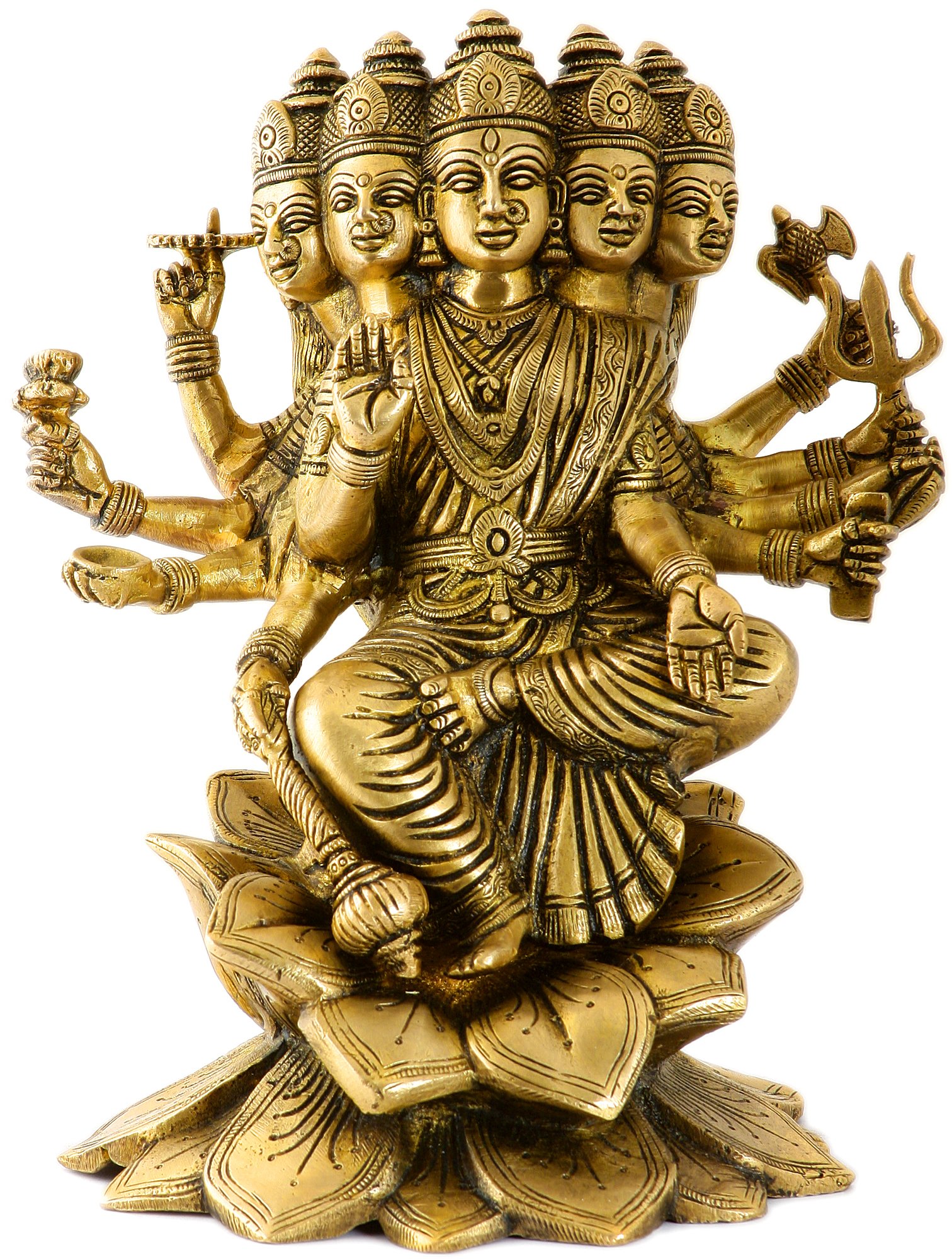 Gayatri Devi laiton remplacez la décoration fade par une statue spirituelle vibrante
