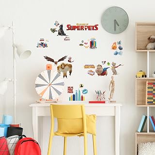 RoomMates RMK5234SCS DC League of Super-Pets Peel and Stick Wall Decals
