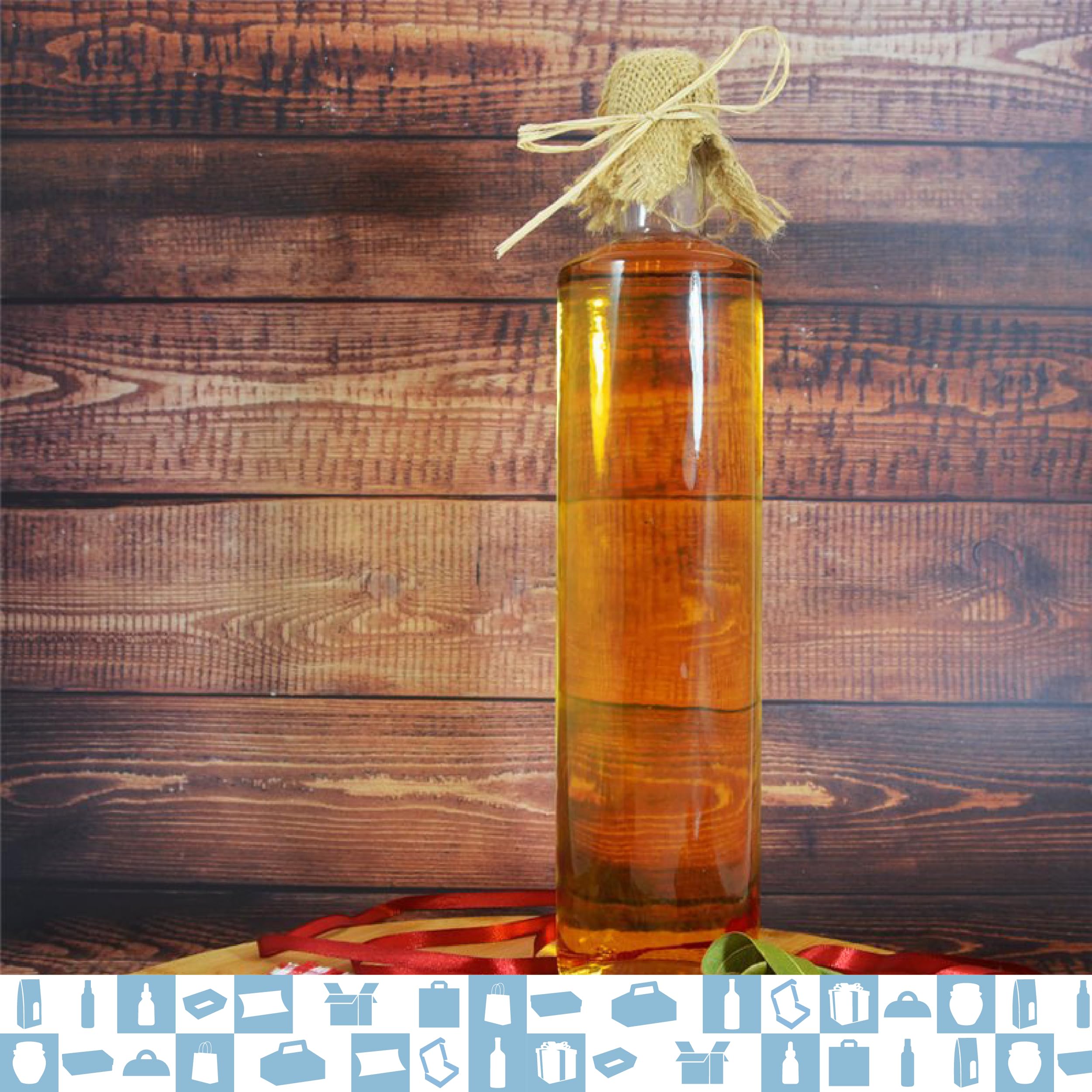 Espirito Rebelde - 20 botellas de vidrio oscuro 750 ml con tapón de rosca dorado - aceite de oliva, vinagre, alcohol - aceitera de cristal