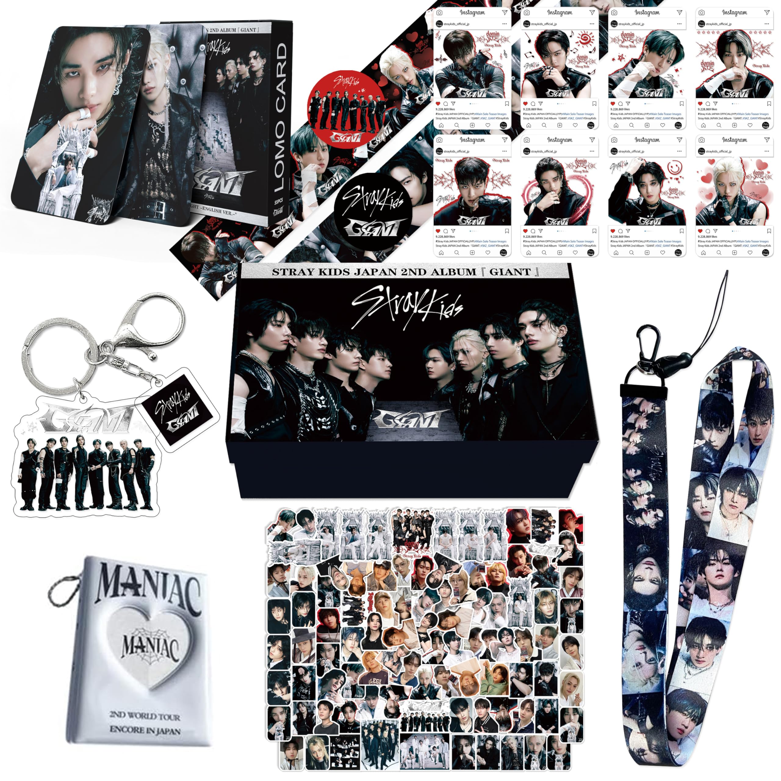 Stray Kids Giant Gift Box - Album Merch Gift Box Set with Card