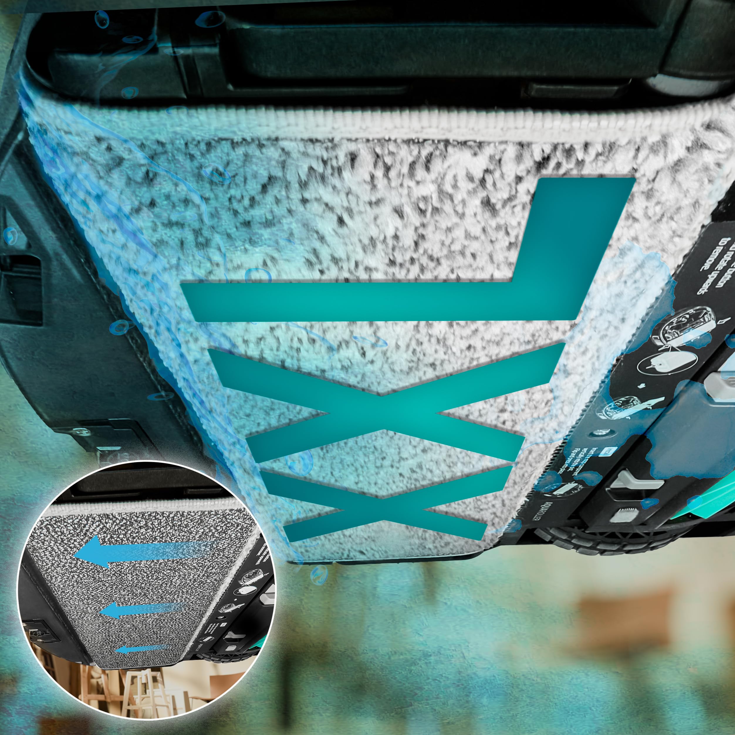 Cecotec Robot Aspirateur et Laveur de Sols avec IA, Base Autovidage et Technologie Laser Conga Z100. 20000Pa, Serpillière Bimatière XXL, Autovidage Poussière, Eau et Nettoyage de Serpilleres, App