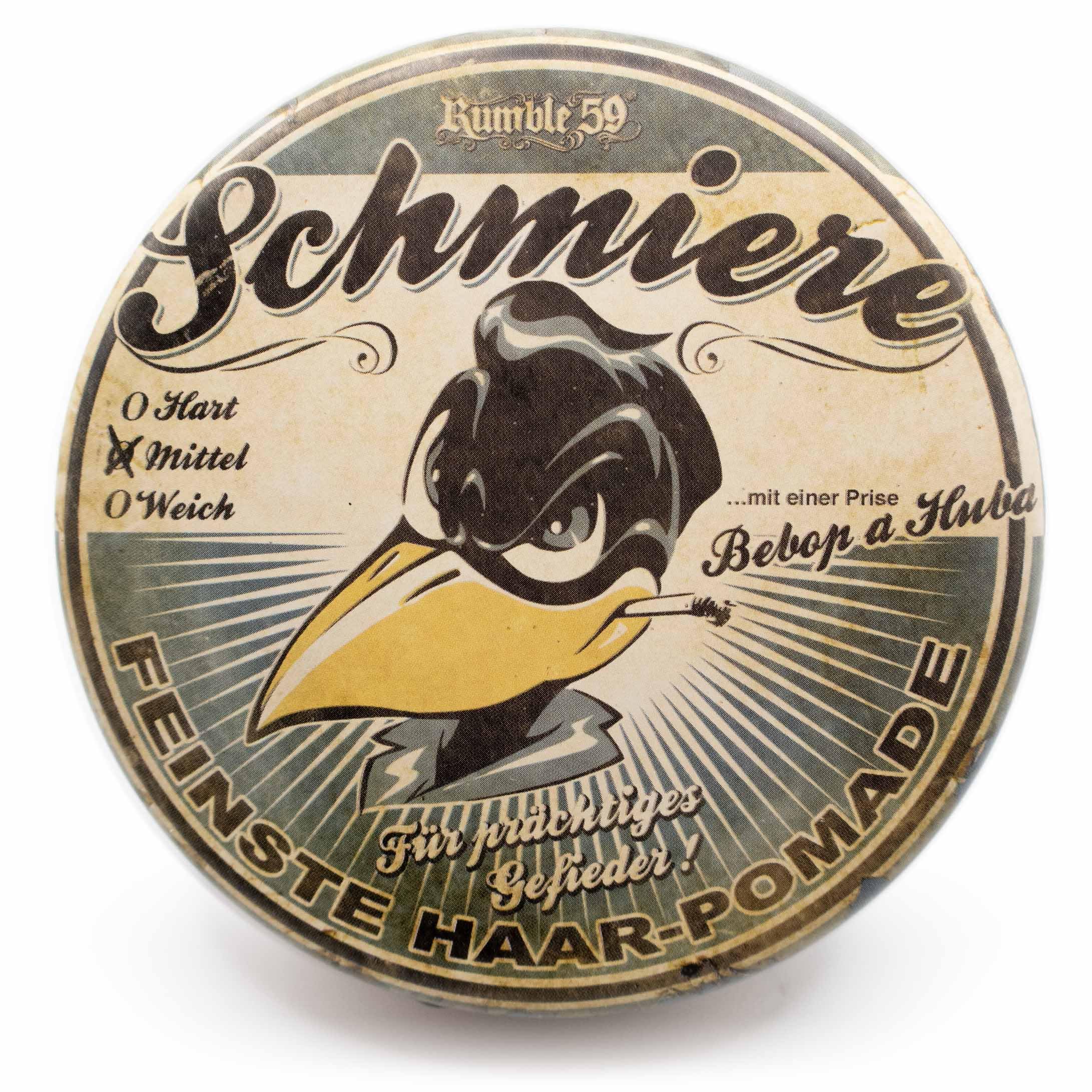 Rumble59 - Schmiere Pomade Herren - Klassiker mit Kaugummiduft - 140 ml, mittlerer Halt - wachsbasierte Haarpomade für normale bis dicke Haare - Hairstyling Made in Germany