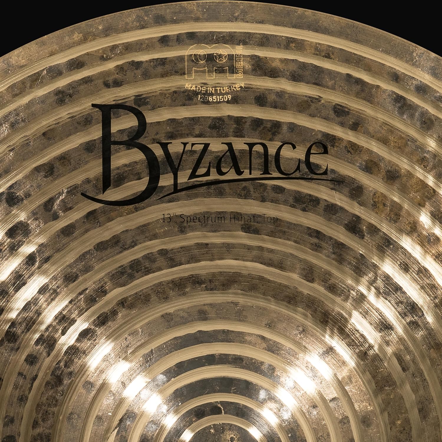 Meinl Cymbals Byzance 13" Dark Spectrum Hihats, Pair — Made in Turkey — Hand Hammered B20 Bronze, 2-Year Warranty, B13SH