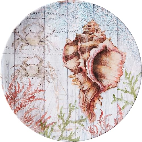 Miniatura 3 de Certified International Sanibel - Juego de vajilla de melamina de 12 piezas