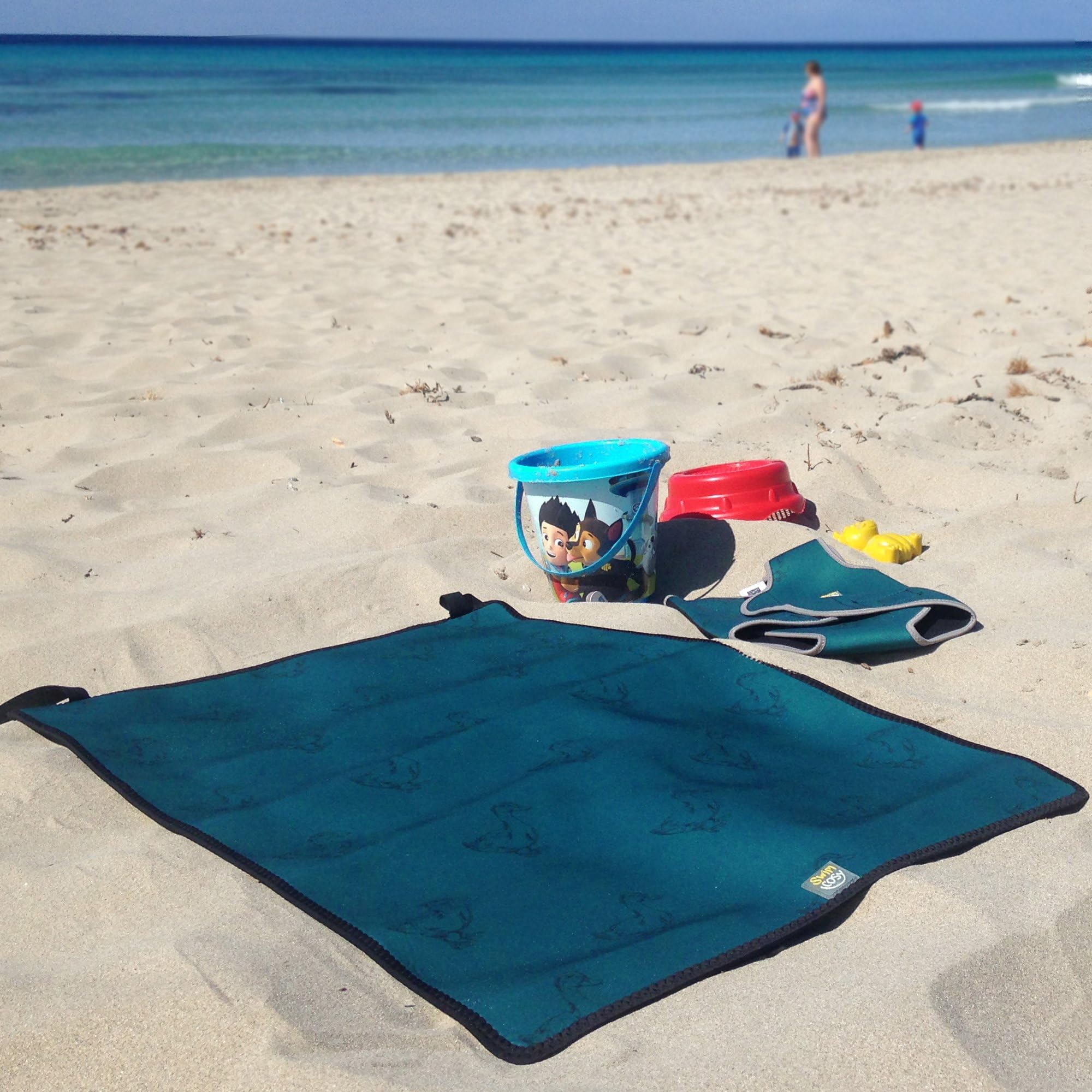 Swim Cosy Neoprene Swimming Pool Changing Mat - Roll up or Foldable and Portable ideal for Beach Holidays, Outdoors, Everyday Use