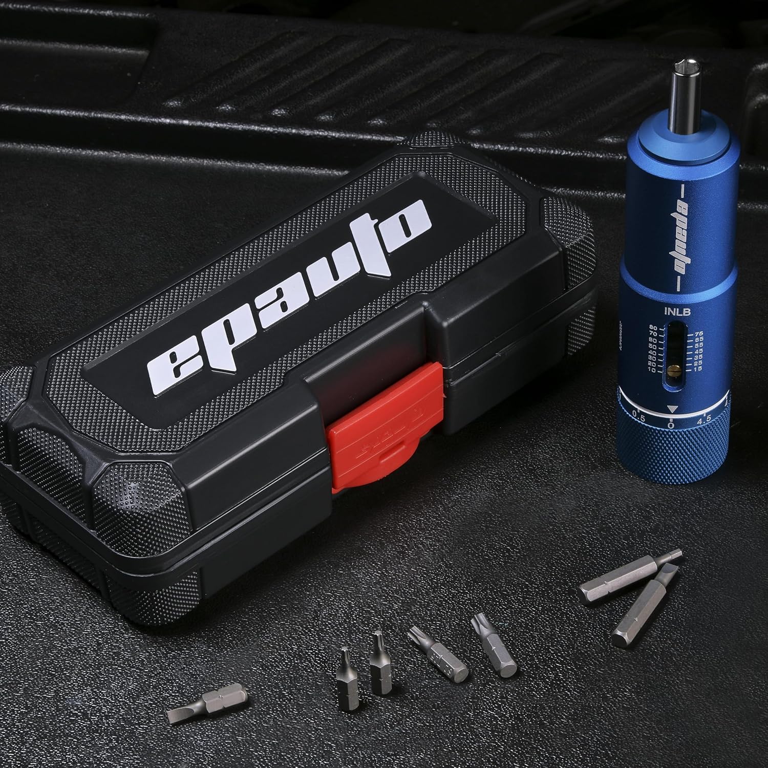 EPAuto Manual Wrench Screwdriver for Firearms | Bike Gears, 10-80 in/Lbs - 28 Pieces, Blue